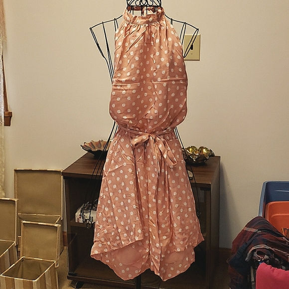 PINK POKADOT JUMPER - Picture 1 of 8